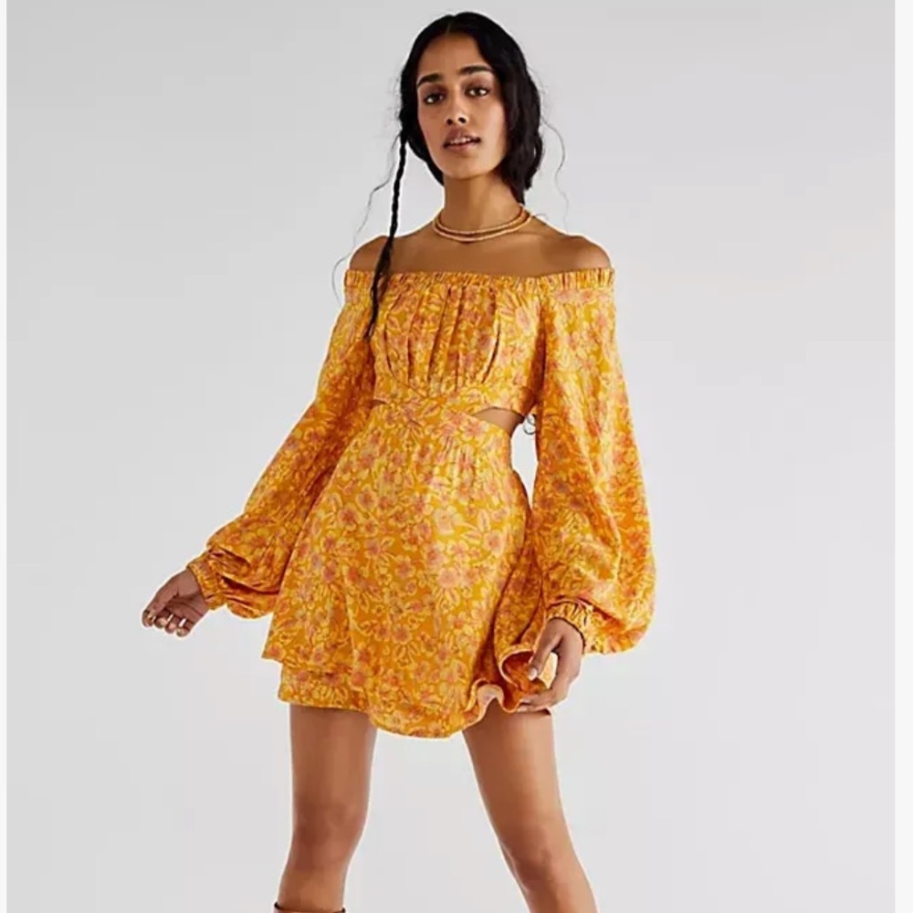 Free People Jael Mini Dress Cut Out Sz Small $128
